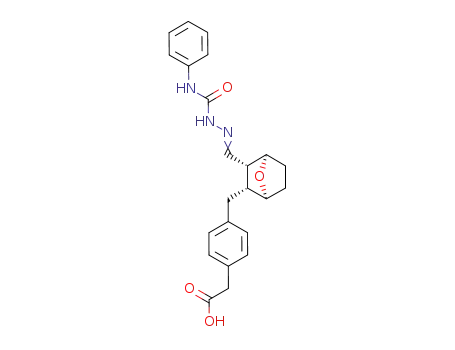 <1S-1α,2α,3α,4α>-4-<<3-<<<(phenylamino)carbonyl>hydrazono>methyl>-7-oxabicyclo<2.2.1>hept-2-yl>methyl>benzeneacetic acid