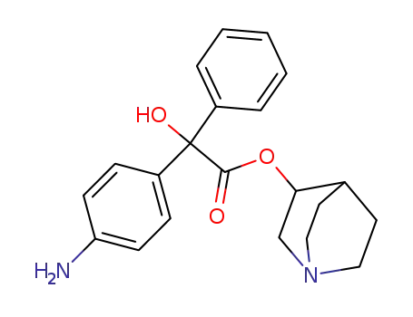 (RS)-1-azabicyclo<2.2.2>oct-3-yl (RS)-α-hydroxy-α-(4-aminophenyl)-α-phenylacetate
