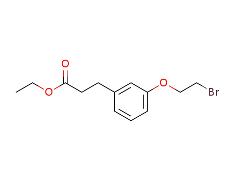 Benzenepropanoic acid, 3-(2-bromoethoxy)-, ethyl ester