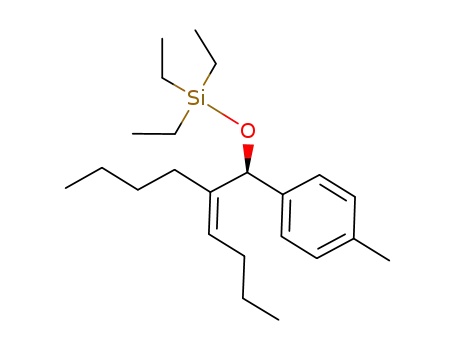 Molecular Structure of 853748-90-0 ((2-butyl-1-p-tolyl-hex-2-enyloxy)-triethyl-silane)