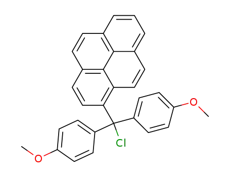 1,1-bis-(4-methoxyphenyl)-1'-pyrenyl-methyl-chloride