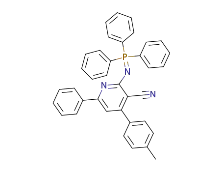 4-(4-methyl-phenyl)-6-phenyl-2-(triphenylphosphoranylideneamino)-pyridine-3-carbonitrile