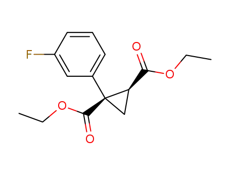 1,2-Cyclopropanedicarboxylic acid, 1-(3-fluorophenyl)-, diethyl ester,
cis-