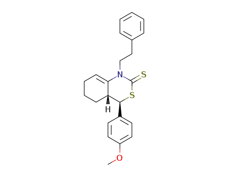 trans-N-(2-phenylethyl)-4-(4-methoxyphenyl)-4a,5,6,7-tetrahydro-4H-3,1-benzothiazine-2(1H)-thione