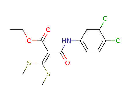 2-(3,4-Dichloro-phenylcarbamoyl)-3,3-bis-methylsulfanyl-acrylic acid ethyl ester