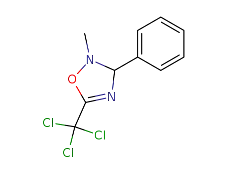 Molecular Structure of 121994-37-4 (5-trichloromethyl-2-methyl-3-phenyl-2,3-dihydro-1,2,4-oxadiazole)
