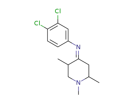 Molecular Structure of 136038-82-9 (N-(1,2,5-trimethyl-4-piperidylidene)-3,4-dichloroaniline)