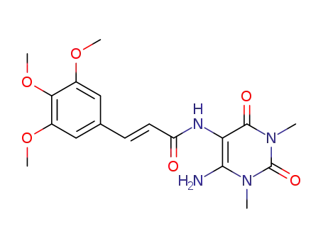 (E)-N-(6-Amino-1,3-dimethyl-2,4-dioxo-1,2,3,4-tetrahydro-pyrimidin-5-yl)-3-(3,4,5-trimethoxy-phenyl)-acrylamide