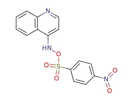 Molecular Structure of 117940-74-6 (4-<<<(p-nitrophenyl)sulfonyl>oxy>amino>quinoline)