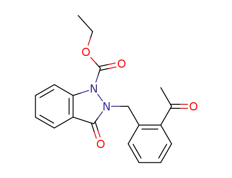 1H-Indazole-1-carboxylic acid,
2-[(2-acetylphenyl)methyl]-2,3-dihydro-3-oxo-, ethyl ester