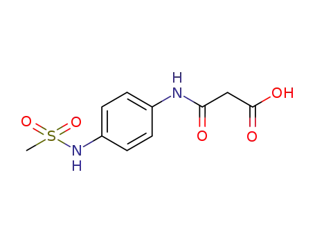 Molecular Structure of 851680-42-7 (Propanoic acid, 3-[[4-[(methylsulfonyl)amino]phenyl]amino]-3-oxo-)
