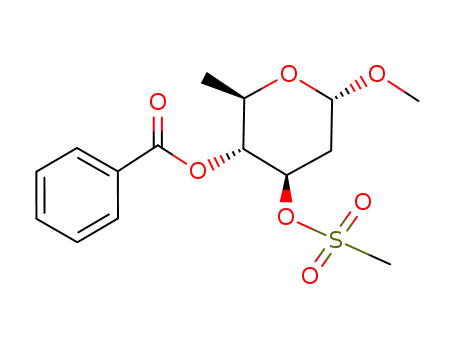 Benzoic acid (2R,3R,4R,6S)-4-methanesulfonyloxy-6-methoxy-2-methyl-tetrahydro-pyran-3-yl ester