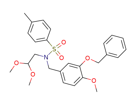 N-(3-Benzyloxy-4-methoxy)-benzyl-N-tosylaminoacetaldehyd-dimethylacetal