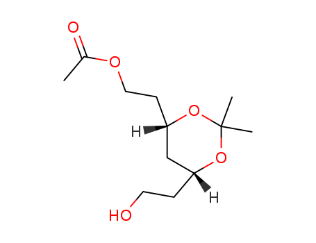 1,3-Dioxane-4,6-diethanol, 2,2-dimethyl-, monoacetate, (4S,6R)-