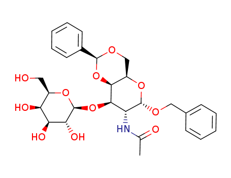 Benzyl   2-Acetamido-2-deoxy-3-O-(β-D-galactopyranosyl)-4,6-benzylidene-α-D-galactoside