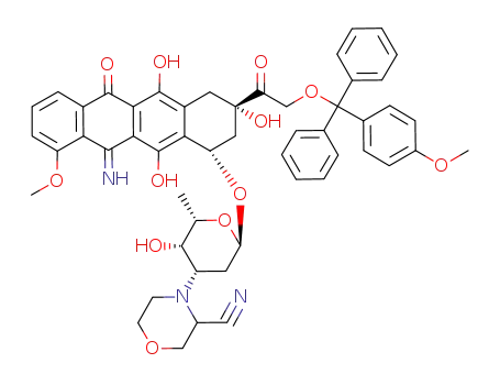 14-O-(p-anisyldiphenylmethyl)-3'-deamino-3'-(3-cyano-4-morpholinyl)-5-iminodoxorubicin