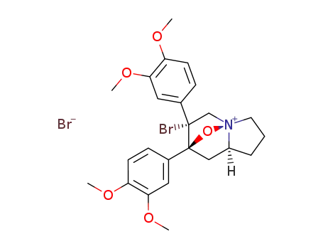 (1R,5S,7S,8R)-8-Bromo-7,8-bis-(3,4-dimethoxy-phenyl)-10-oxa-1-azonia-tricyclo[5.2.1.0<sup>1,5</sup>]decane; bromide
