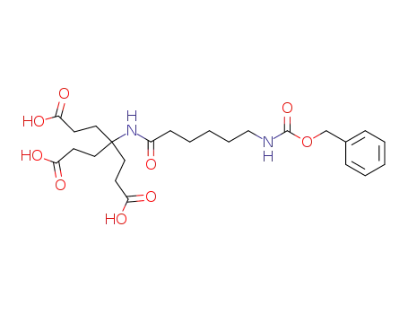 4-(6-benzyloxycarbonylamino-hexanoylamino)-4-(2-carboxy-ethyl)-heptanedioic acid