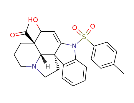 1-[(3aR,10bS,12bS)-4-Hydroxy-6-(toluene-4-sulfonyl)-2,3,4,6,11,12-hexahydro-1H-6,12a-diaza-indeno[7,1-cd]fluoren-3a-yl]-ethanone