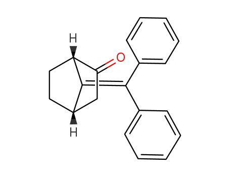 Molecular Structure of 92973-92-7 (Bicyclo[2.2.1]heptan-2-one, 7-(diphenylmethylene)-)