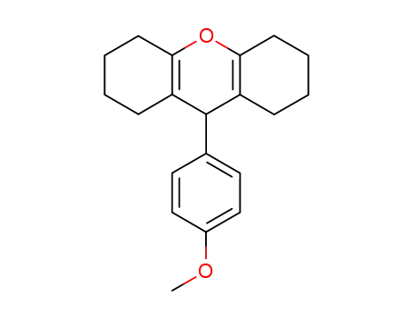 Molecular Structure of 135236-30-5 (1H-Xanthene, 2,3,4,5,6,7,8,9-octahydro-9-(4-methoxyphenyl)-)