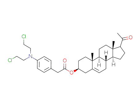 Pregn-5-en-20-one,3-[[[4-[bis(2-chloroethyl)amino]phenyl]acetyl]oxy]-, (3b)- (9CI) cas  24199-63-1