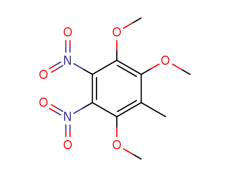 Molecular Structure of 77357-34-7 (Benzene, 1,2,4-trimethoxy-3-methyl-5,6-dinitro-)
