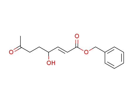 2-Octenoic acid, 4-hydroxy-7-oxo-, phenylmethyl ester, (2E)-