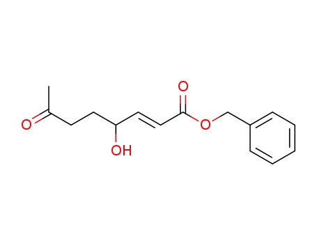 Molecular Structure of 918343-89-2 (2-Octenoic acid, 4-hydroxy-7-oxo-, phenylmethyl ester, (2E)-)