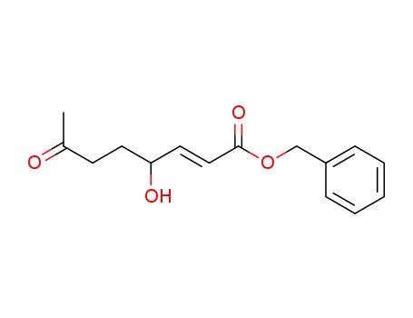 2-Octenoic acid, 4-hydroxy-7-oxo-, phenylmethyl ester, (2E)-