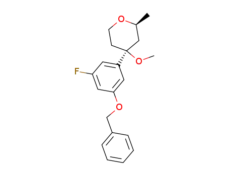 (2S,4S)-4-<3-(benzyloxy)-5-fluorophenyl>-4-methoxy-2-methyl-3,4,5,6-tetrahydro-2H-pyran
