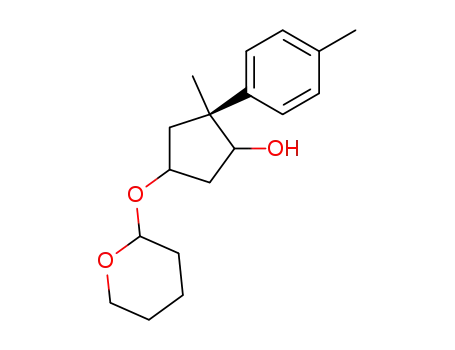 (1RS,2S,4RS)-2-methyl-2-p-tolyl-4-(tetrahydropyran-2-yl)oxy-1-cyclopentanol
