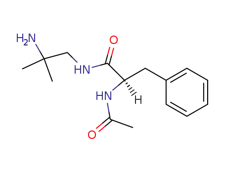 Molecular Structure of 120687-56-1 ((R)-2-Acetylamino-N-(2-amino-2-methyl-propyl)-3-phenyl-propionamide)