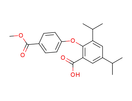 2-(4-carbomethoxyphenoxy)-3,5-diisopropylbenzoic acid