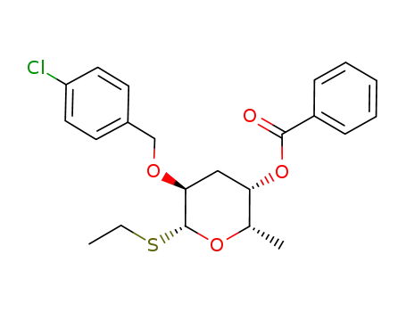 ethyl 4-O-benzoyl-2-O-p-chlorobenzyl-3,6-dideoxy-1-thio-β-L-xylo-hexopyranoside