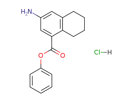 1-Naphthalenecarboxylic acid, 3-amino-5,6,7,8-tetrahydro-, phenyl
ester, hydrochloride