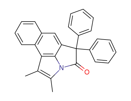 Molecular Structure of 114570-23-9 (1,2-Dimethyl-5,5-diphenyl-5H-benzo[e]pyrrolo[3,2,1-hi]indol-4-one)