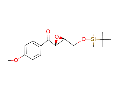 Molecular Structure of 139058-52-9 ([(2R,3S)-3-(tert-Butyl-dimethyl-silanyloxymethyl)-oxiranyl]-(4-methoxy-phenyl)-methanone)