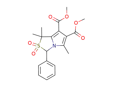1H,3H-Pyrrolo[1,2-c]thiazole-6,7-dicarboxylic acid,
1,1,5-trimethyl-3-phenyl-, 6,7-dimethyl ester, 2,2-dioxide