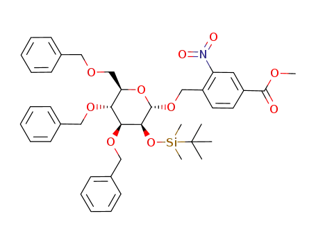 4-methoxycarbonyl-2-nitrobenzyl 3,4,6-tri-O-benzyl-2-O-tert-butyldimethylsilyl-α-D-mannopyranoside