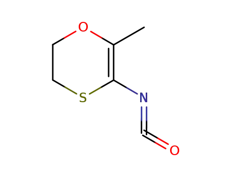 Molecular Structure of 88258-66-6 (1,4-Oxathiin, 2,3-dihydro-5-isocyanato-6-methyl-)