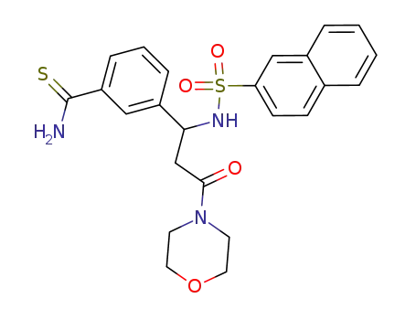 3-[3-Morpholin-4-yl-1-(naphthalene-2-sulfonylamino)-3-oxo-propyl]-thiobenzamide