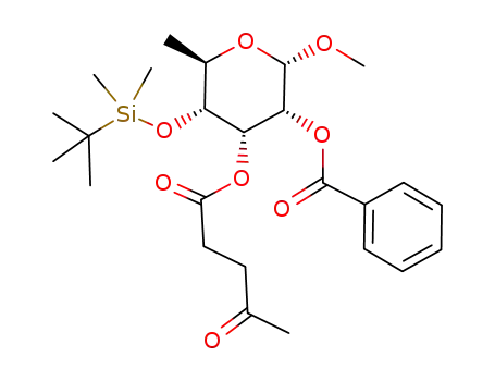 (2S,3R,4R,5R,6R)-5-tert-butyldimethylsilyloxy-2-methoxy-6-methyl-4-(3-oxobutylcarbonyloxy)-3-phenylcarbonyloxytetrahydro-2H-pyran