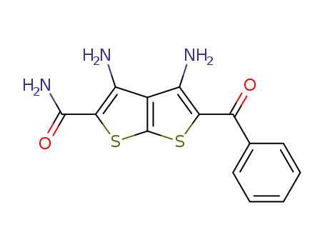 3,4-Diamino-5-benzoyl-thieno[2,3-b]thiophene-2-carboxylic acid amide