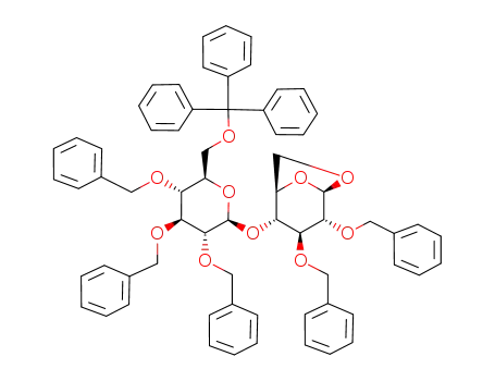 1,6-anhydro-2,3-di-O-benzyl-4-O-(2,3,4-tri-O-benzyl-6-O-trityl-β-D-glucopyranosyl)-β-D-glucopyranose
