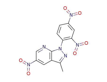 1-(2,4-Dinitro-phenyl)-3-methyl-5-nitro-1H-pyrazolo[3,4-b]pyridine