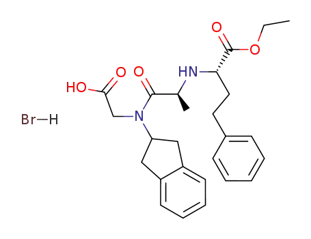 N-<N-<(S)-1-ethoxycarbonyl-3-phenylpropyl>-L-alanyl>-N-(indan-2-yl)glycine