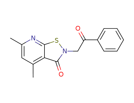 2H-2-phenacyl-4,6-dimethylpyrido<3,2-d>isothiazolin-3-one