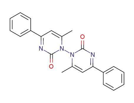 Molecular Structure of 105686-94-0 ([1,1'(2H,2'H)-Bipyrimidine]-2,2'-dione, 6,6'-dimethyl-4,4'-diphenyl-)