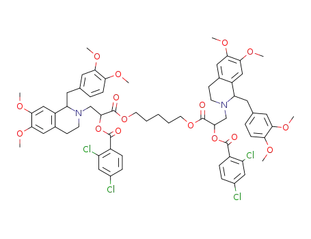Molecular Structure of 145487-93-0 (C<sub>65</sub>H<sub>70</sub>Cl<sub>4</sub>N<sub>2</sub>O<sub>16</sub>)